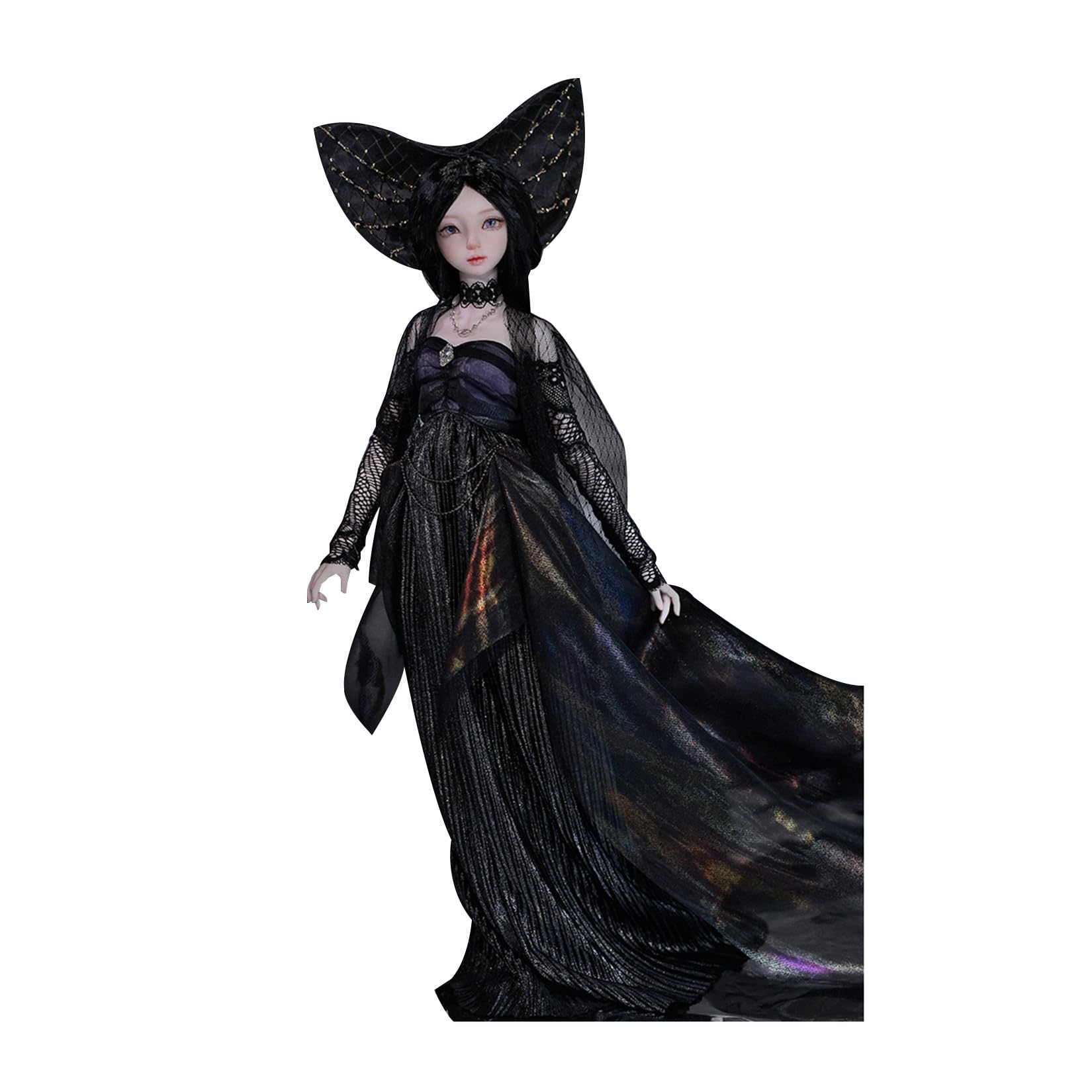 玩趣堂 1/4 スケール 球体関節人形 女 蛇族の王女 女王 神秘感 BJDドール 可動 フィギュア 身長44CM メイク済み 仮装でき 可愛い 樹脂 服セット