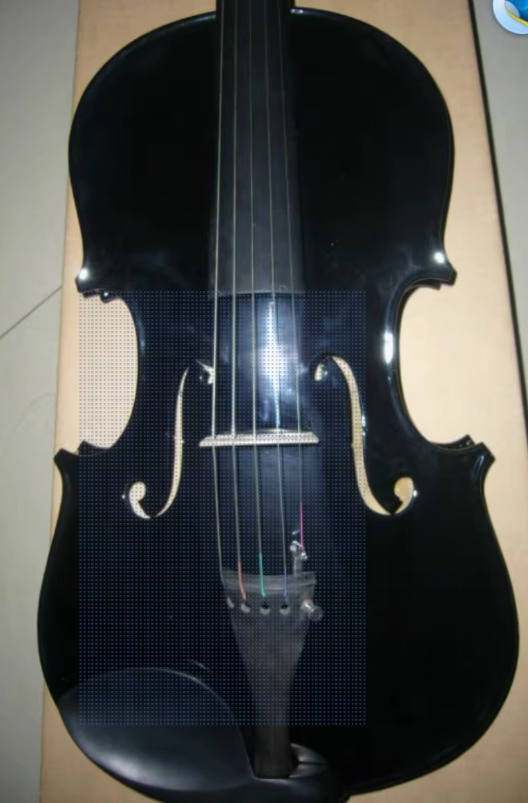 エレクトリックビオラ 黒 五弦 弦楽器