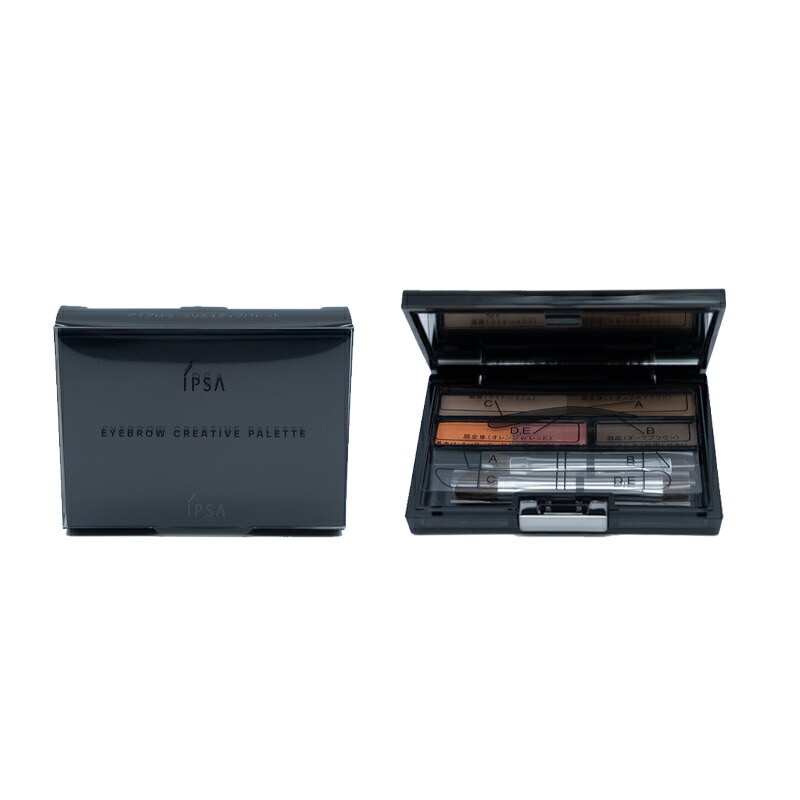 アイブロウ クリエイティブパレット 眉毛 アイブロー ブラウン ブラシ 5色入り[ギフトラッピング対応]