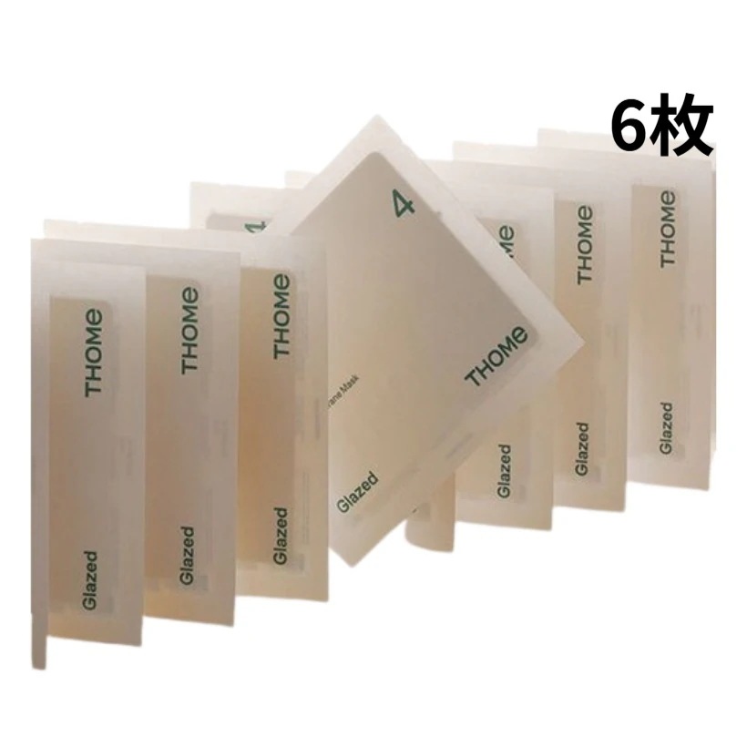 スマート ベール グロー シーラー マスク, 6枚 #光彩 #高効能 #超薄膜 #ADENOSINE #TREMELLA #YLANG-YLANG