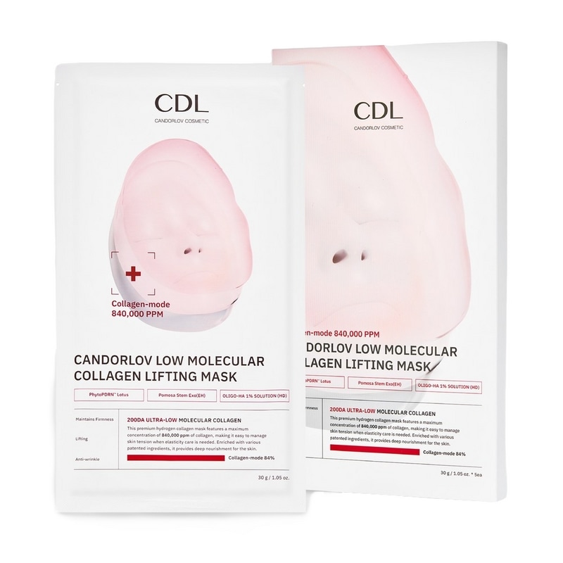 カンドロップ低分子コラーゲンリフティングハイドロゲルマスクパック30g * 5ea水光速光スキンリフティングしわアイクリームPDRNエキソソーム