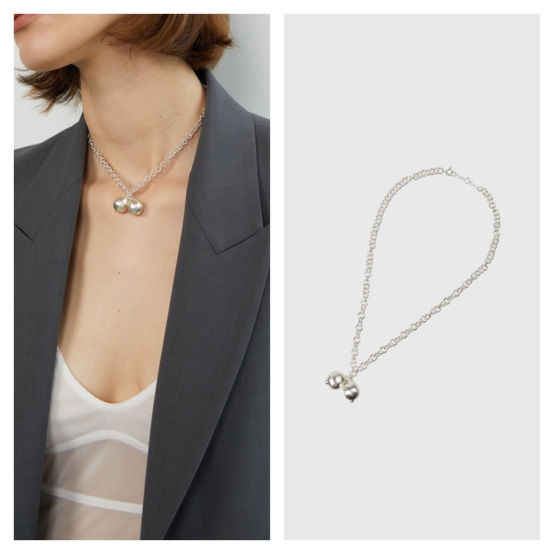 【LOW CLASSIC】 RU SHUO X LOW CLASSIC GEMINI NECKLACE 1 : SILVER