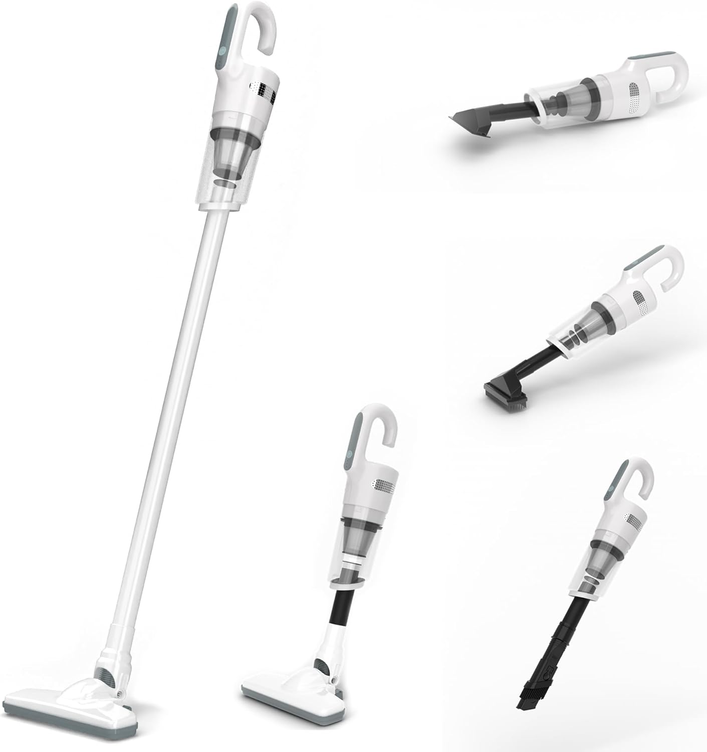 【25000pa 強力吸引 11万回転/MINブラシレスモータコードレス掃除機 コードレス スティック掃除機 5種類ノズル 軽量 Type-C充電式 HEPAフィルター 日本語取扱説明書