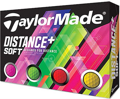 他サイト： テーラーメイド(TAYLOR MADE) ゴルフボール DISTANCE DISTANCE+SOFT 12P メンズ M7174701 マルチカラーの商品画像