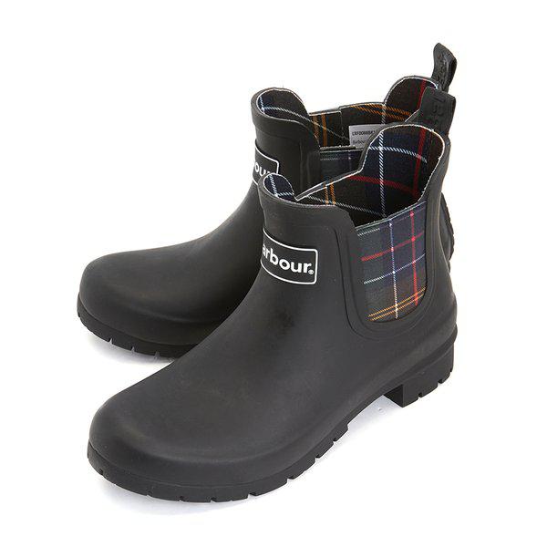 キングハム ウェリントン 女性 チェルシー レインブーツ LRF0088BK11