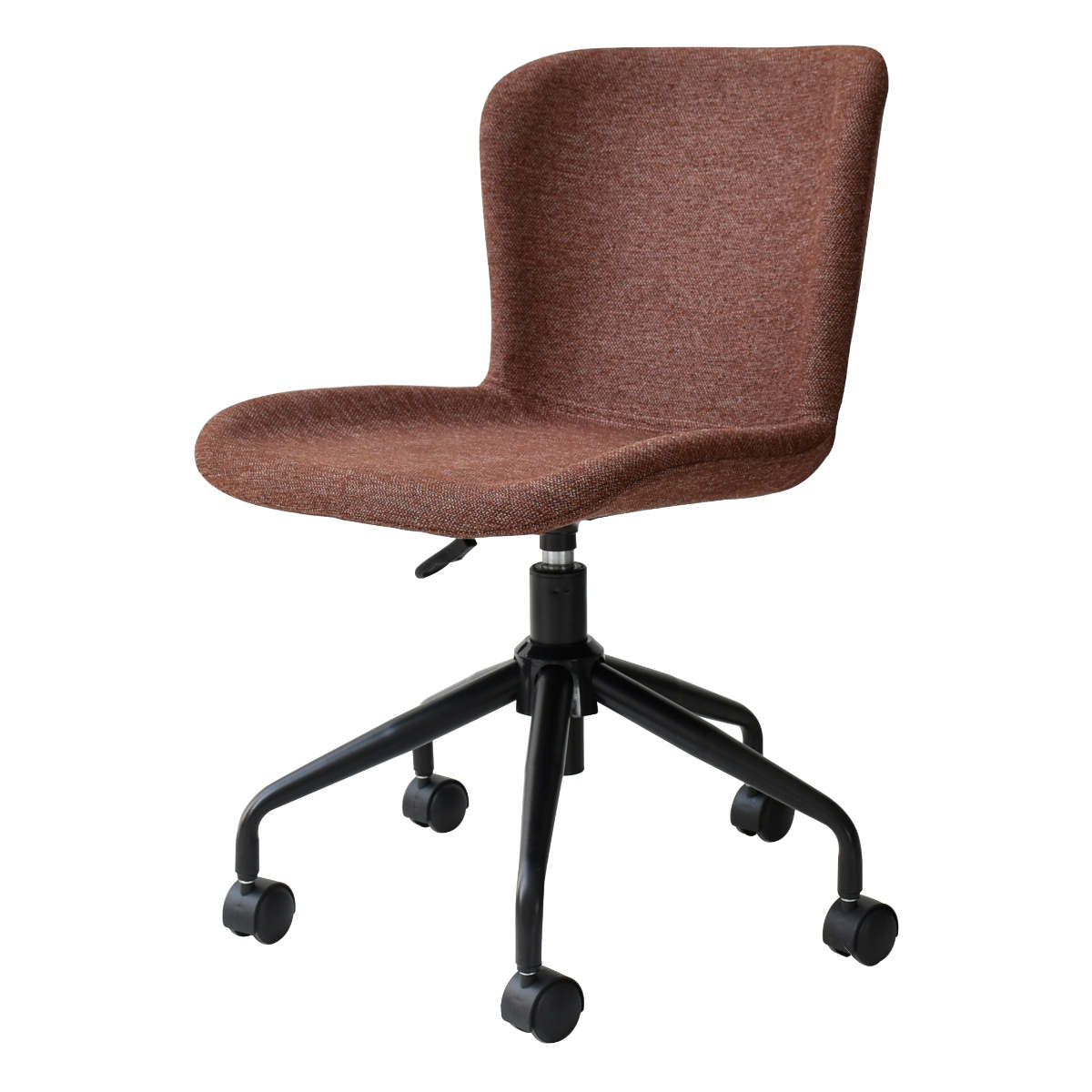 オフィスチェア ファブリック張地 シンプルデザイン 幅47cm デスクチェア 学習 椅子 勉強 チェア パソコン ワークチェア キャスター付き PC 事務 昇降 高さ調節 シンプル