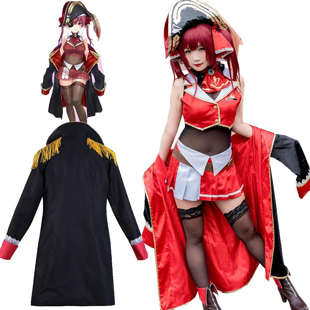 新作入荷 コスチュームVTuber バーチャル コスプレ ホロライブ 宝鐘マリン 船長 ほうじょう まりん コスチューム 仮装 変装コスプレ