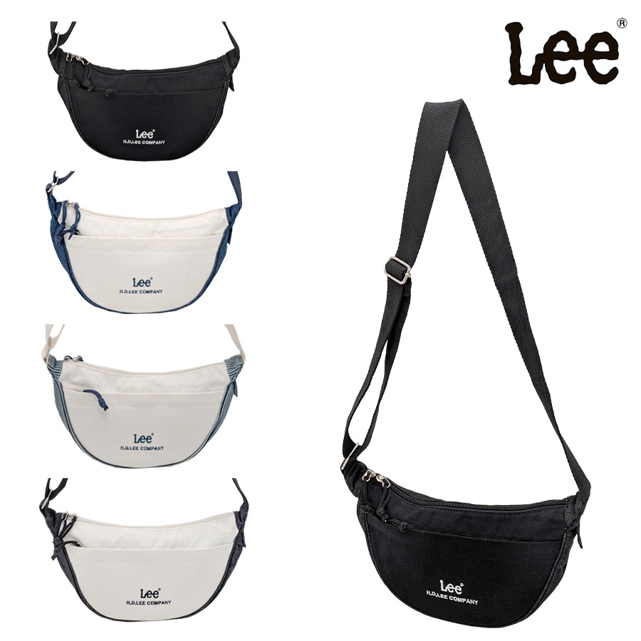 【レターパック配送/時間指定不可】【Lee】320-1402 Buddy 三日月ショルダー 斜め掛け 普段使い 使いやすい シンプル おしゃれ レディース プレゼント ブラック