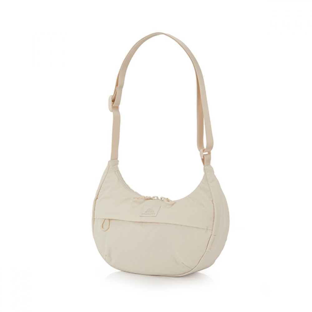 [Gregory] グレゴリーレジンハーフムーンショルダーバッグ S-アイボリーホワイト