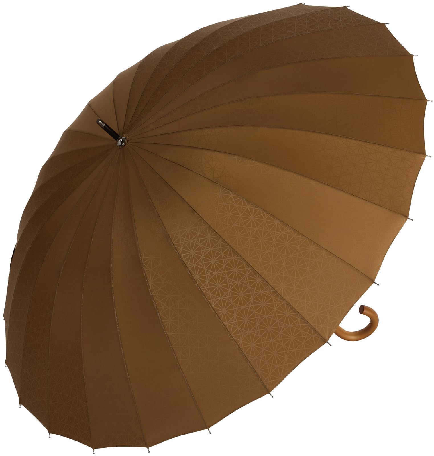 マブ(mabu) 日傘 傘 日傘兼用雨傘 レディース メンズ ユニセックス 60cm 24本骨 「 江戸 」 焦香 SMV-41567 長傘 雨傘 UVカット 遮光 晴雨兼用傘 おしゃれ 可愛い 軽量