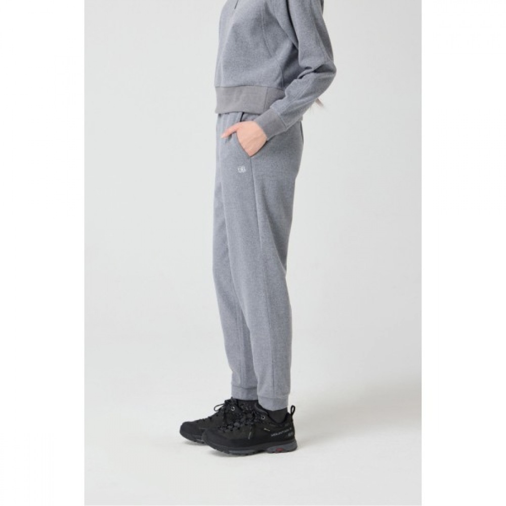 コオロンスポーツ 冬用 女性 ソフト起毛 バンディング ジョガーパンツ