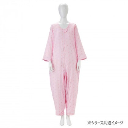 ソフトケアねまき両開きファスナースリーシーズン Mサイズ ピンク106373