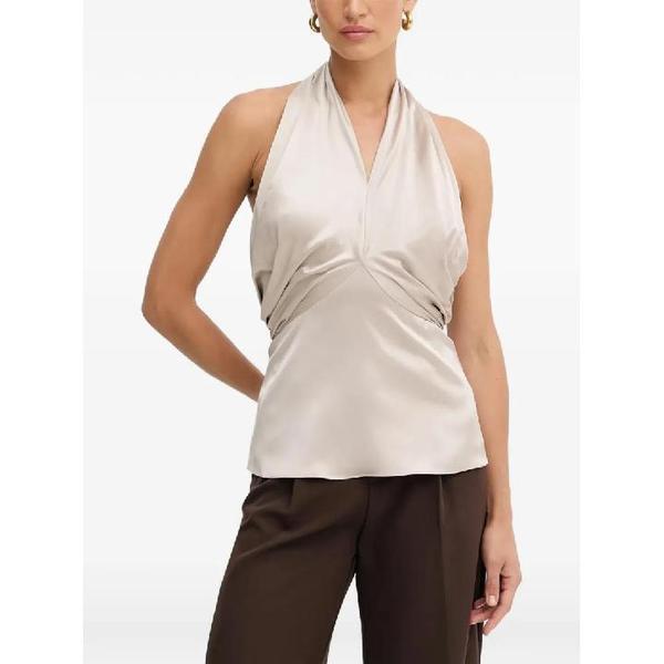 25 FW ホルターネック プリーツ トップ 5YGH007246A TP446757930