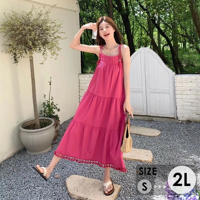 新入庫 リゾートワンピ キャミソール キャミワンピ 大人可愛い かわいい ゆったり 夏ワンピース リゾートワンピース レディース リゾート ワンピース サマー オシャレ ロング丈 ロングワンピ 春 夏