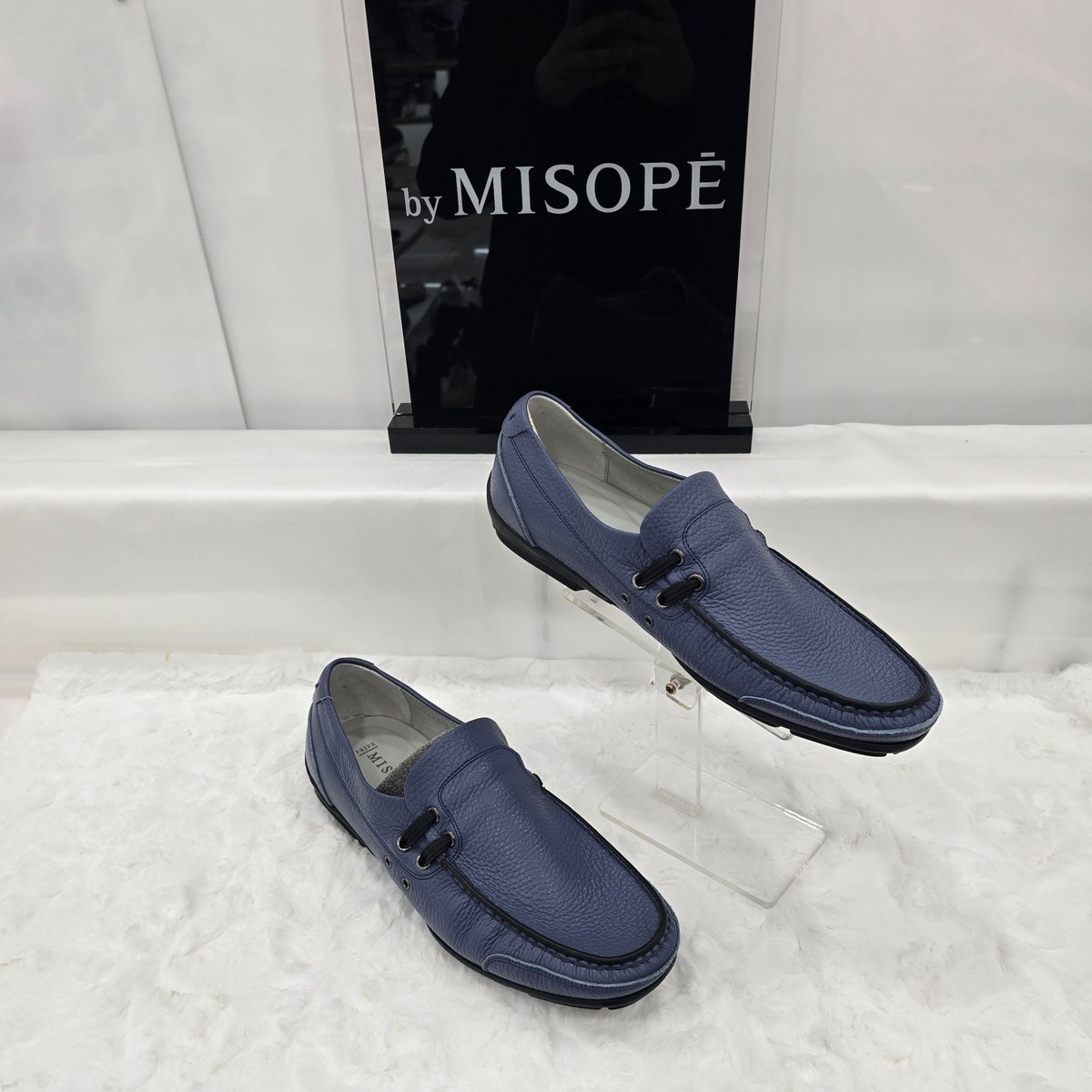 By 男性 カジュアル コンフォート ローファー 121HT837SP010 LBLUE 3 JJ