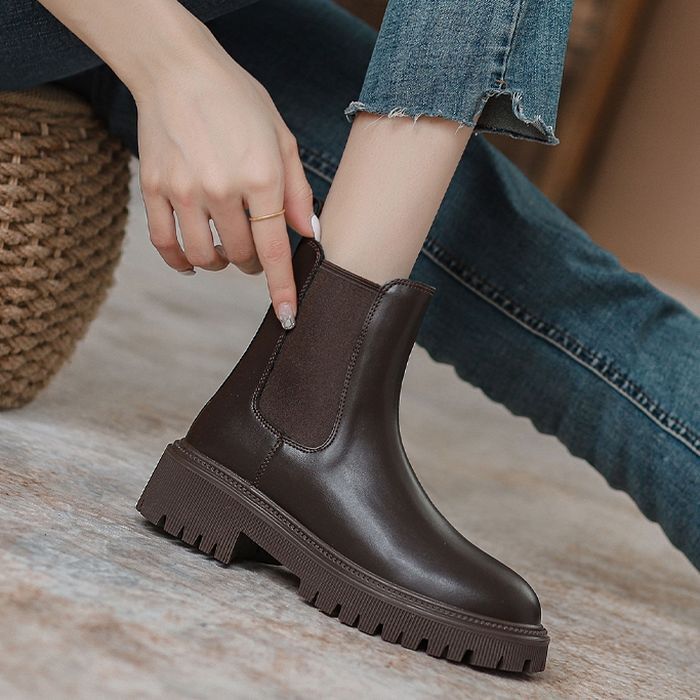 ブーツ レディースブーツ サイドゴアブーツ 厚底 美脚 ラグソール ジップ ステッチ かわいい 大人可愛い きれいめ シンプル カジュアル 大人 上品 おしゃれ お洒落 かっこいい エレガント