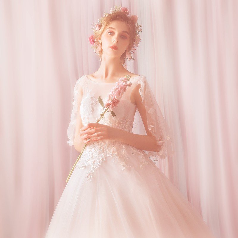 ウェディングドレス 安い 花嫁ドレス パーティードレス 結婚式 ウエディングドレス 二次会 エンパイア ロングドレス ホワイト 大きいサイズ