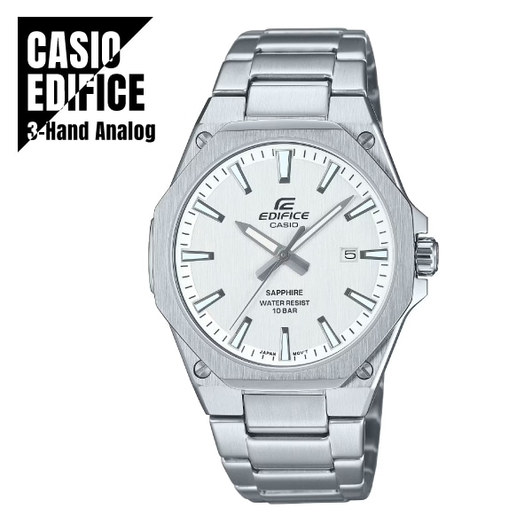 【即納】 国内正規品 CASIO カシオ EDIFICE エディフィス EFR-S108 シリーズ 3針アナログ 薄型ケース EFR-S108DJ-7AJF メタルベルト 腕時計 メンズ