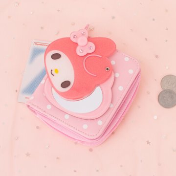 Qoo10] サンリオ ハローキティ ミラー財布 LIGHT P : キッズ