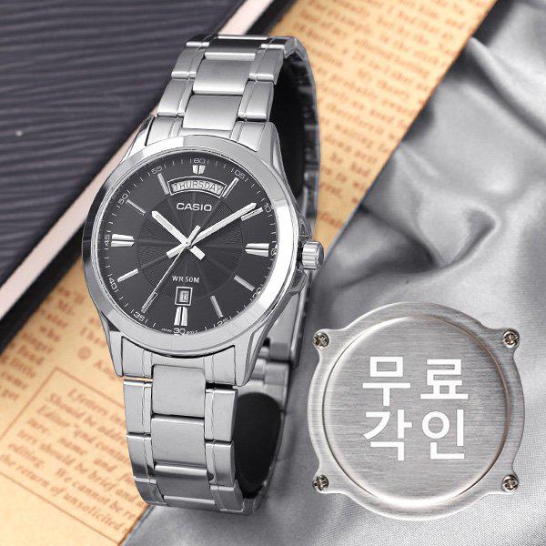 無料刻印 MTP-1381D-1A スーツ 男性用メタル時計 d