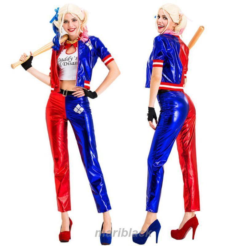 ハロウィン スーサイド・スクワッド Suicide Squad ハーレイ・クイン ハロウィン衣装 4点セット FCZY コスチューム 仮装 ハロウィン 大人用 女性30%制限
