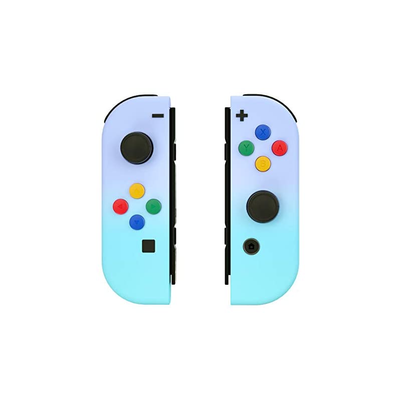 SwitchジョイコンとOLED用ハンドヘルドコントローラーハウジングケース【バイオレットブルー