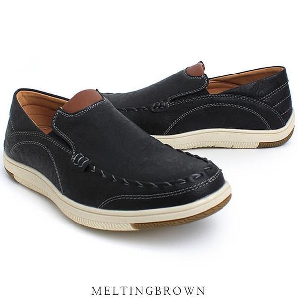 メンズスリッポン男性用カジュアルスニーカーw2S