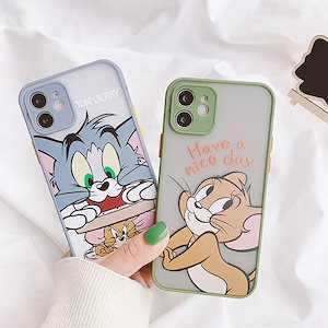 クラシックな漫画 トムとジェリ カップルケース iphone7/8SE2/XS/XS MAX/XR/11/11 Pro/12 落下防止