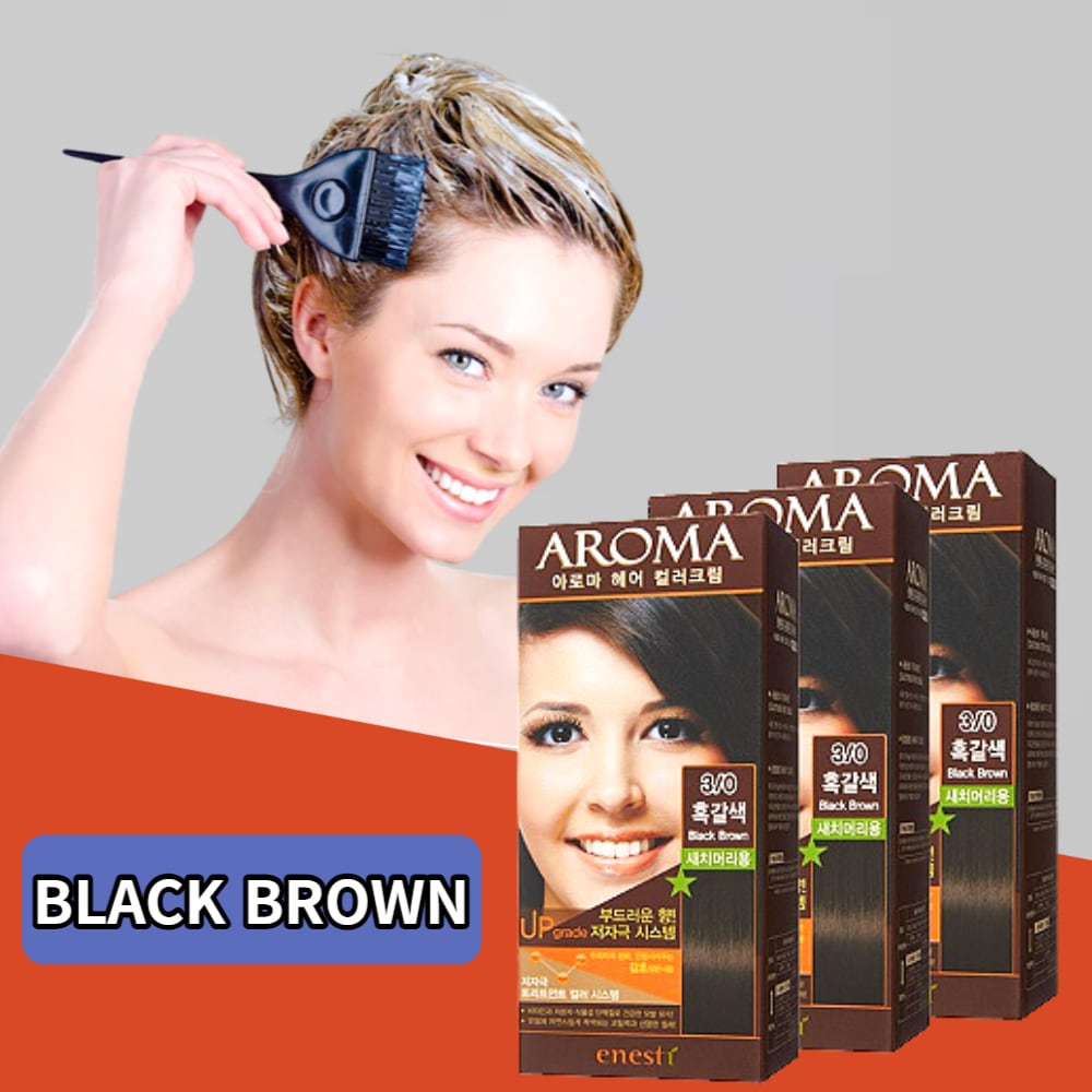 アロマ染毛剤サッチヘア用BLACK BROWN X 3 4,725円