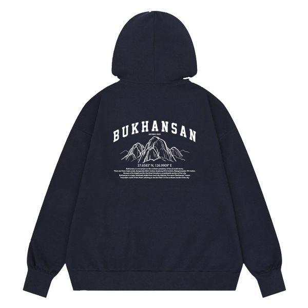 北漢山(プッカンサン) オーバーフィット 韓国の山 フード付きトレーナー 5色_P414791483