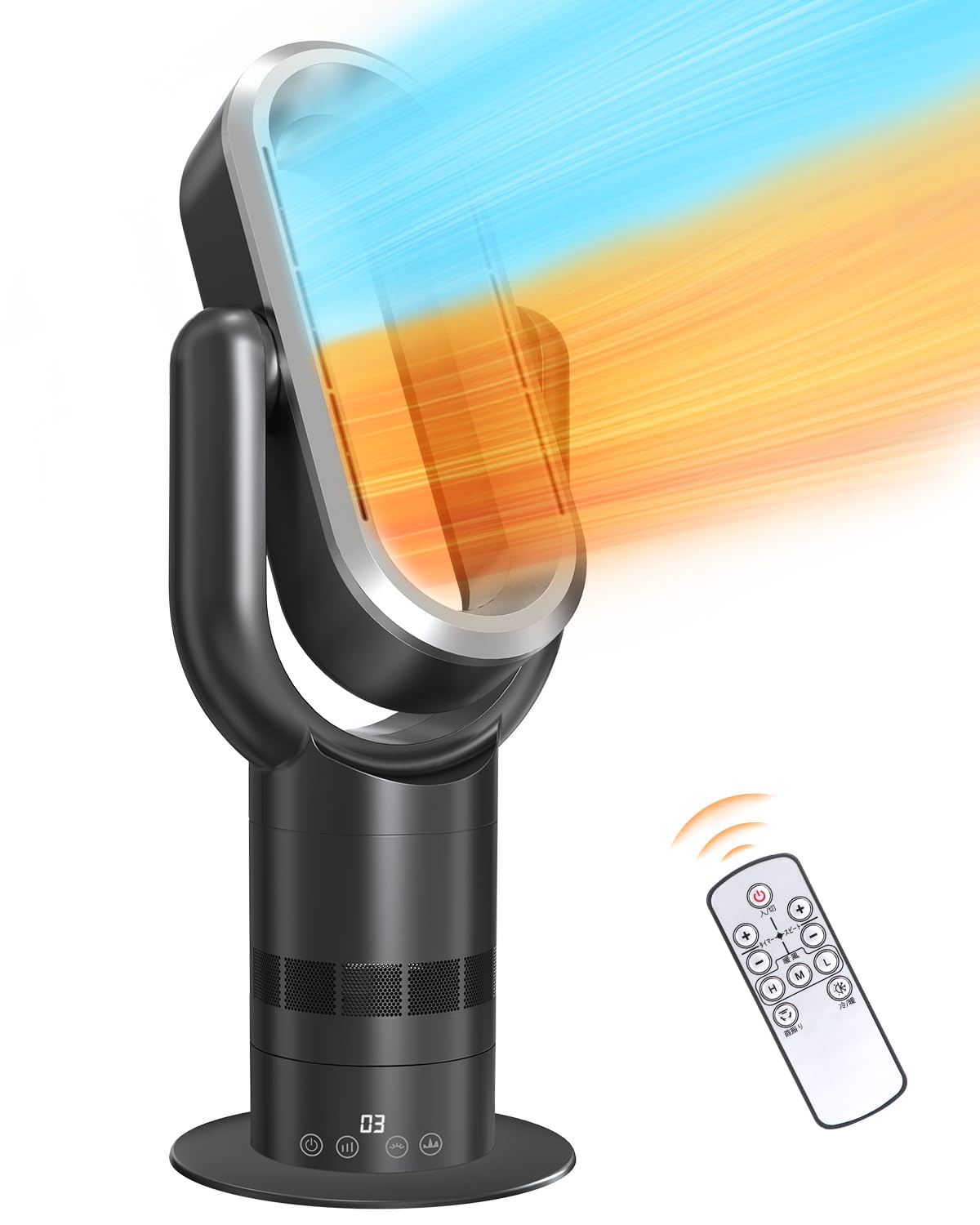 MunzeYi セラミックヒーター 暖房器具 省エネ 【1年中使える・冷暖兼用・180上下調節 90左右自動首振り】セラミックファンヒーター 節電 タワーファン 温風 冷風 脱衣所ヒーター 冷暖房 羽