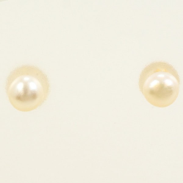K18 18金 YG イエローゴールド ピアス パール (真珠) ジュエリー 中古