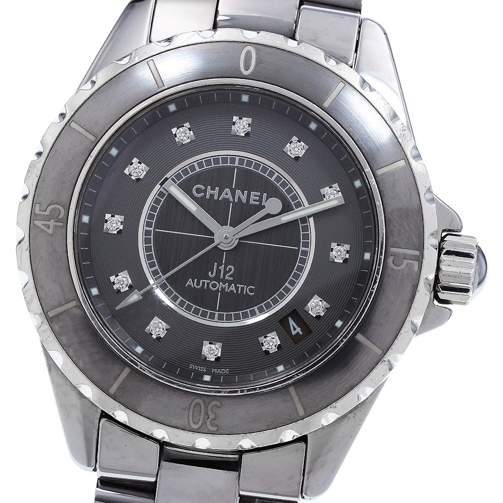 シャネル CHANEL H3242 J12 クロマティック 12Pダイヤ 自動巻き メンズ _916157【中古】