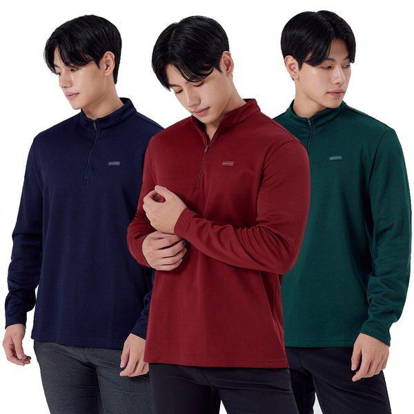 男性登山専用長袖ジップアップTシャツ キプナー KUT4570M