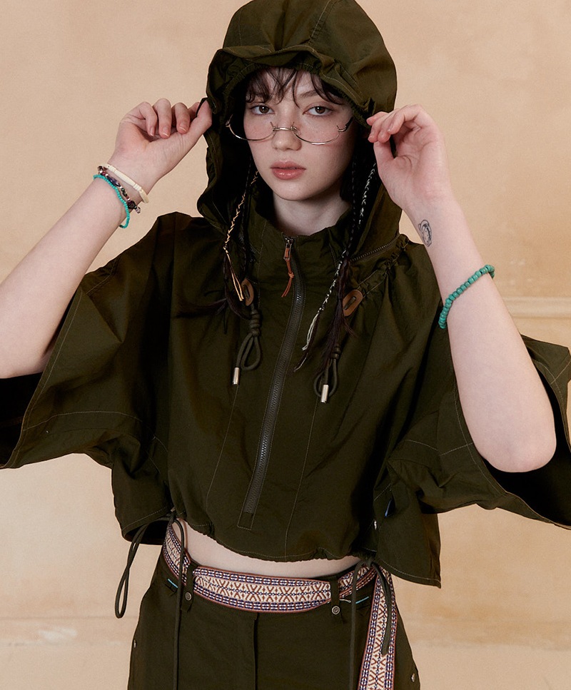 838 STRING ANORAK_WOMEN [DARK KHAKI] 29,200円