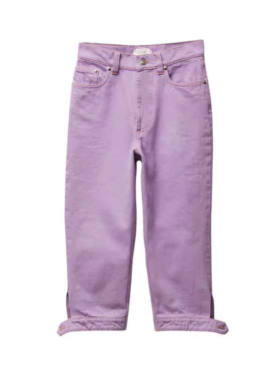 VERSACE Women Denim Pants 1023741 1A178711DB20 Lilac