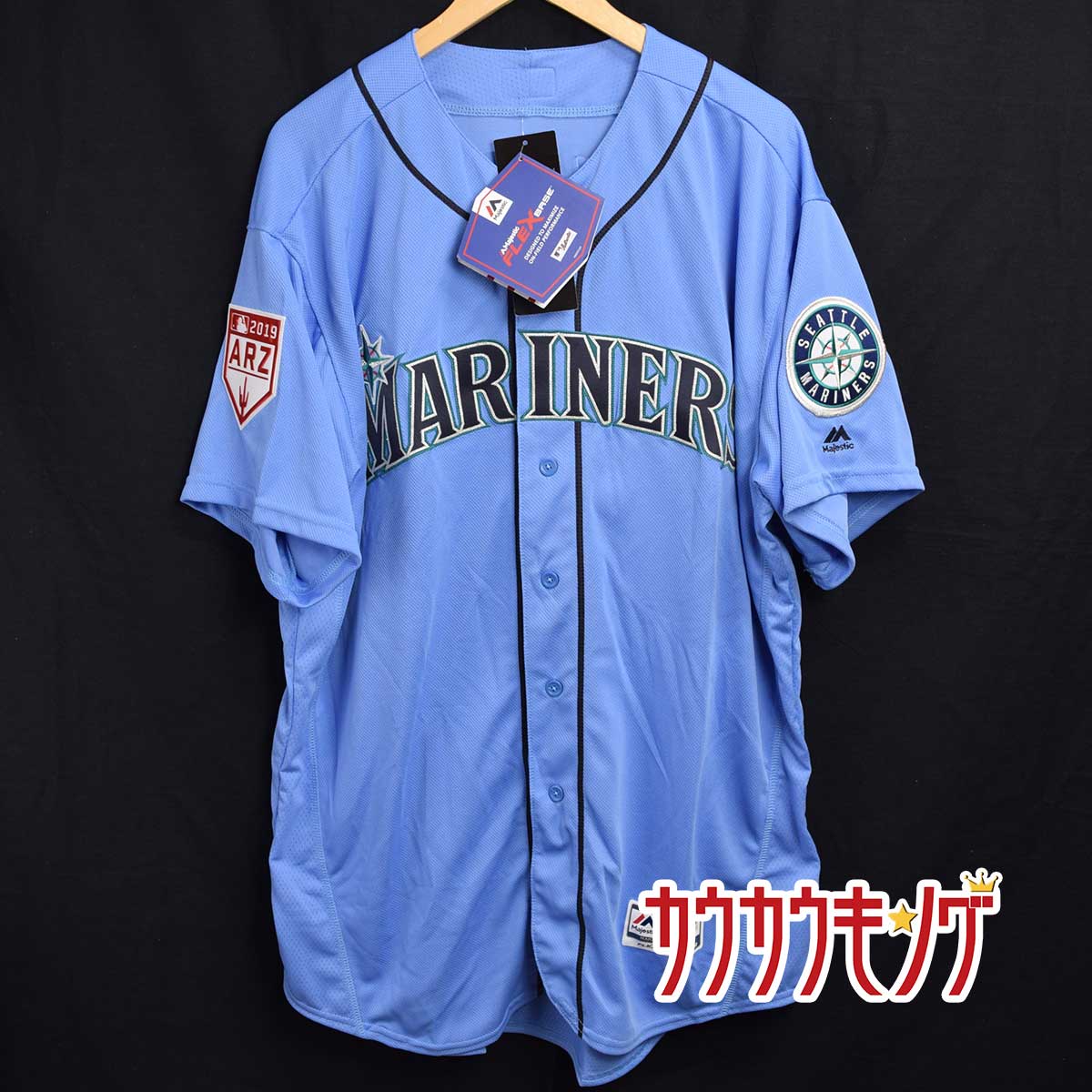 Majestic - 【中古・未使用品】マジェスティック  シアトル・マリナーズ '19 スプリングキャンプ オーセンティックユニフォーム #18 菊池雄星 サイズ52(XL) Majestic 中古・未使用品】マジェスティック シアトル・マリナーズ 19