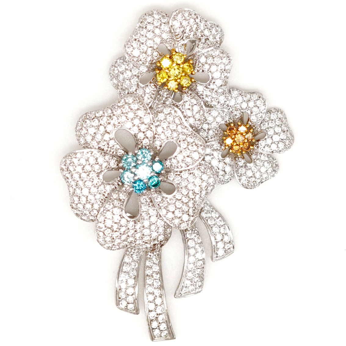 ゴルド　ブローチ　総重量：約22.0g　K18WG