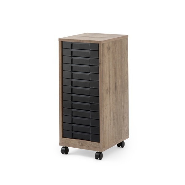 MFE-7130 アッシュブラウン／クリアブラック 木製フロアケース メーカー直送