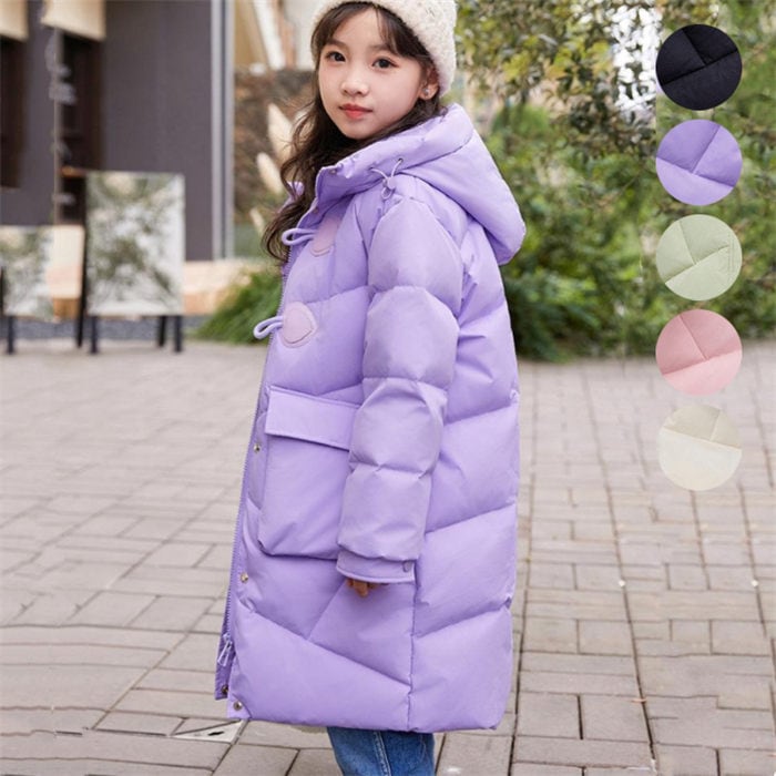 ダウンコート 中綿コート キッズ 女の子 ダウンジャケット アウター お出かけ 普段着 120cm