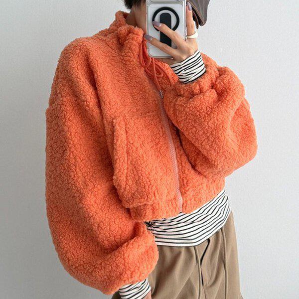 (OT) コージーアップボグルイクロップジップアップジャンパー(60661) 冬