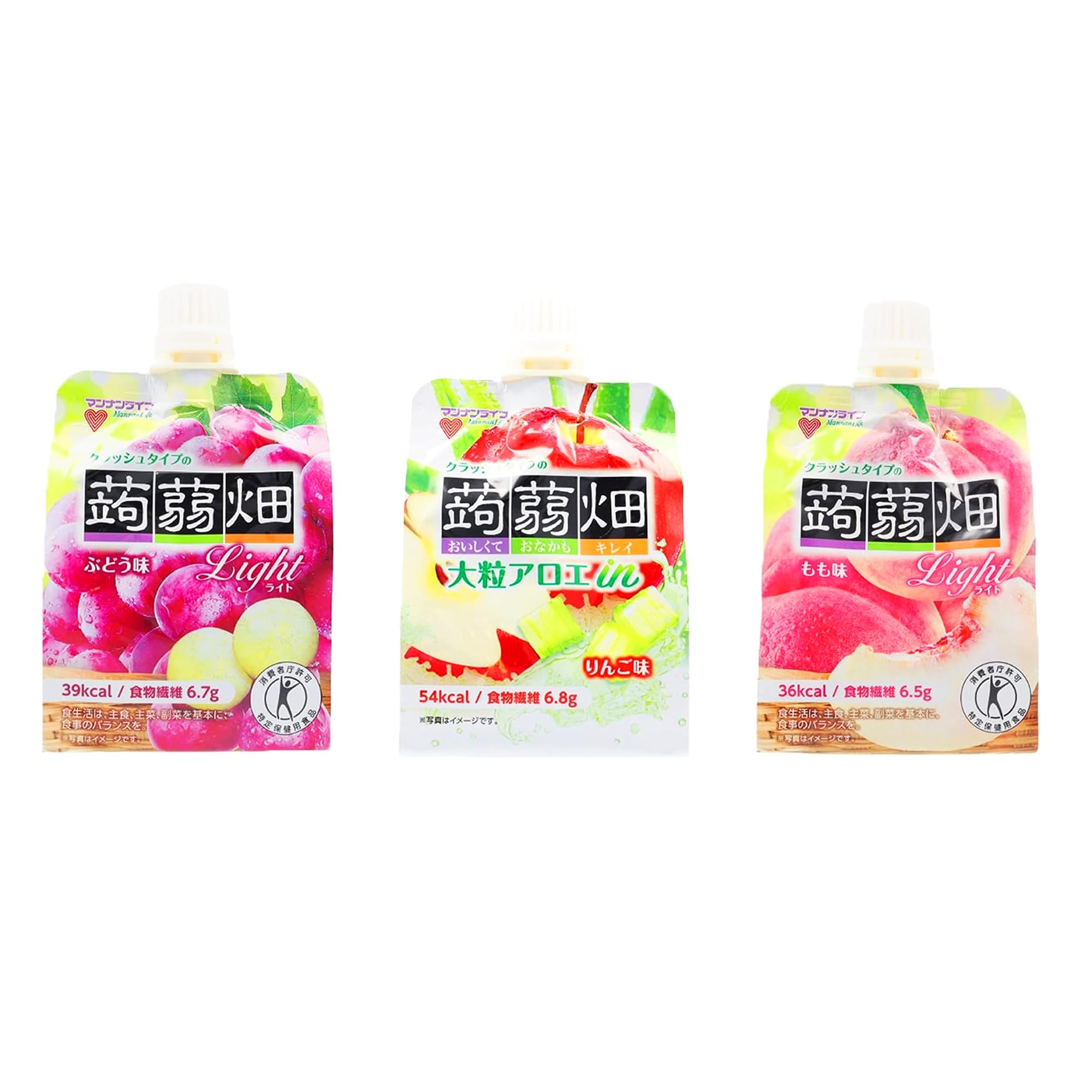 【Amazon.co.jp限定】マンナンライフ クラッシュタイプの蒟蒻畑 3種アソート 計30個