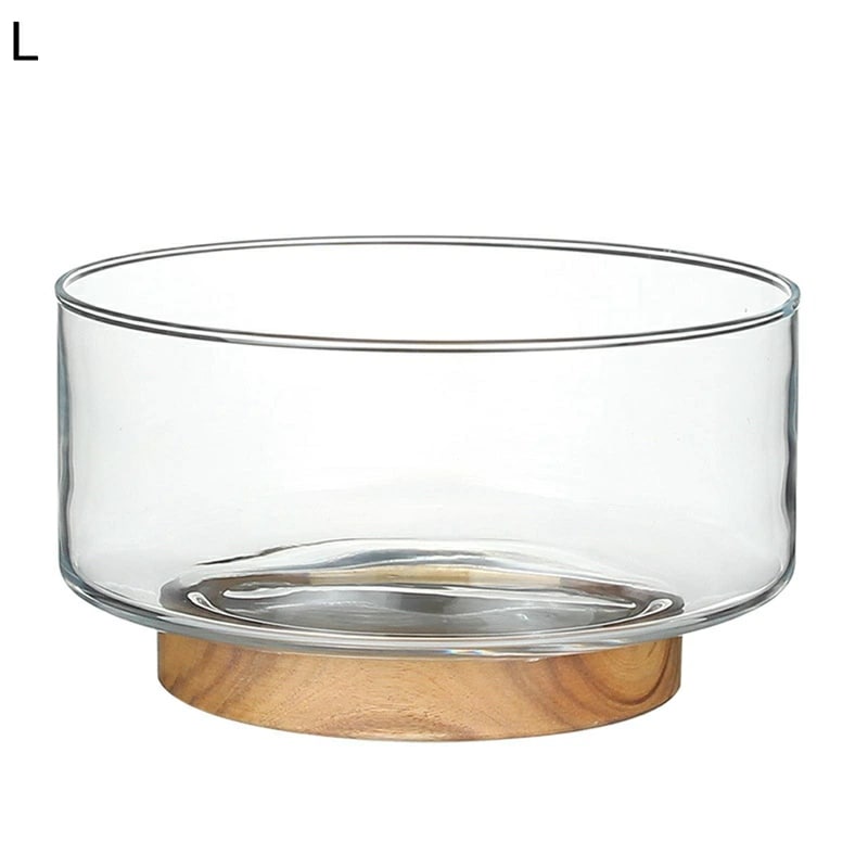 ケーキスタンド フルーツボウル クローシュドーム ガラス 木台座 お菓子皿 スナック皿 デザート クッキングプレイスタンド テーブルデコレーション 宴会 a影小物 お菓子 ケーキ キャンディ 長持ち