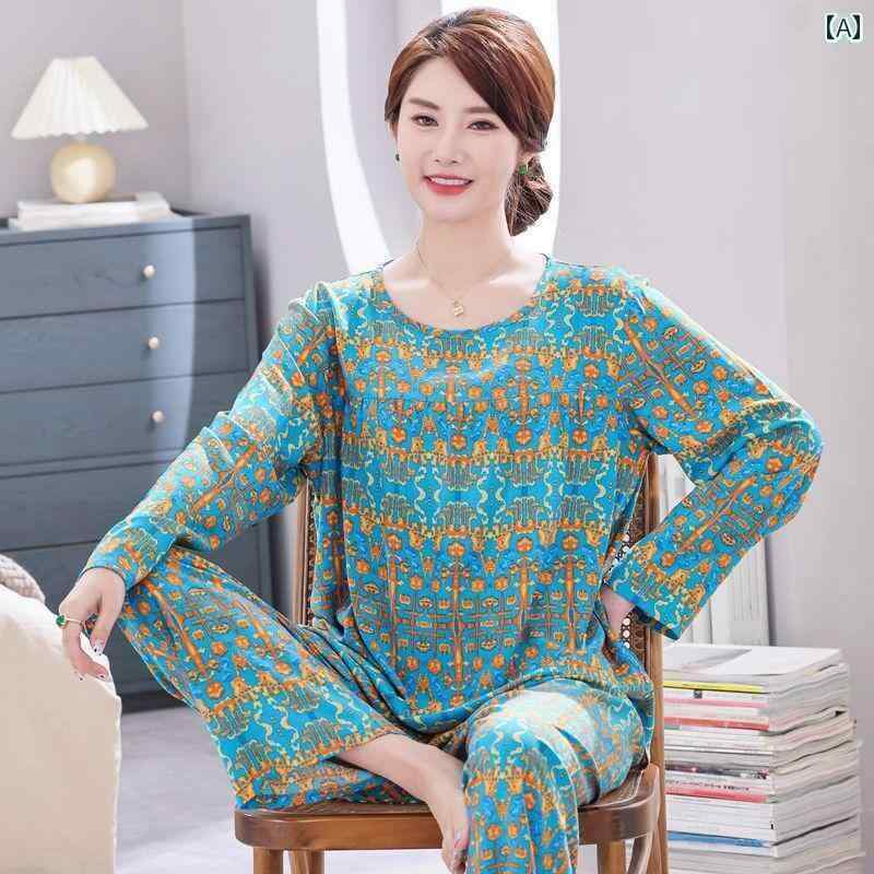 ルームウェア 部屋着 レディース 長袖 婦人 ミセス 高齢者 パジャマ 春夏 綿 スーツ 薄手 大きいサイズ ホーム