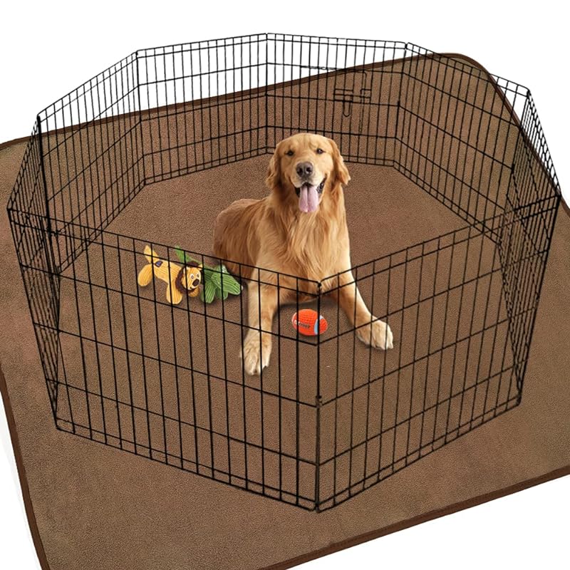 犬 猫用洗えるペットシーツ おしっこパッド ペット用 下敷き マット 速乾 滑り止め加工 介護シーツ 洗濯機で丸洗い 繰り返し利用可能（ブラウン90x120cm ２枚セット）