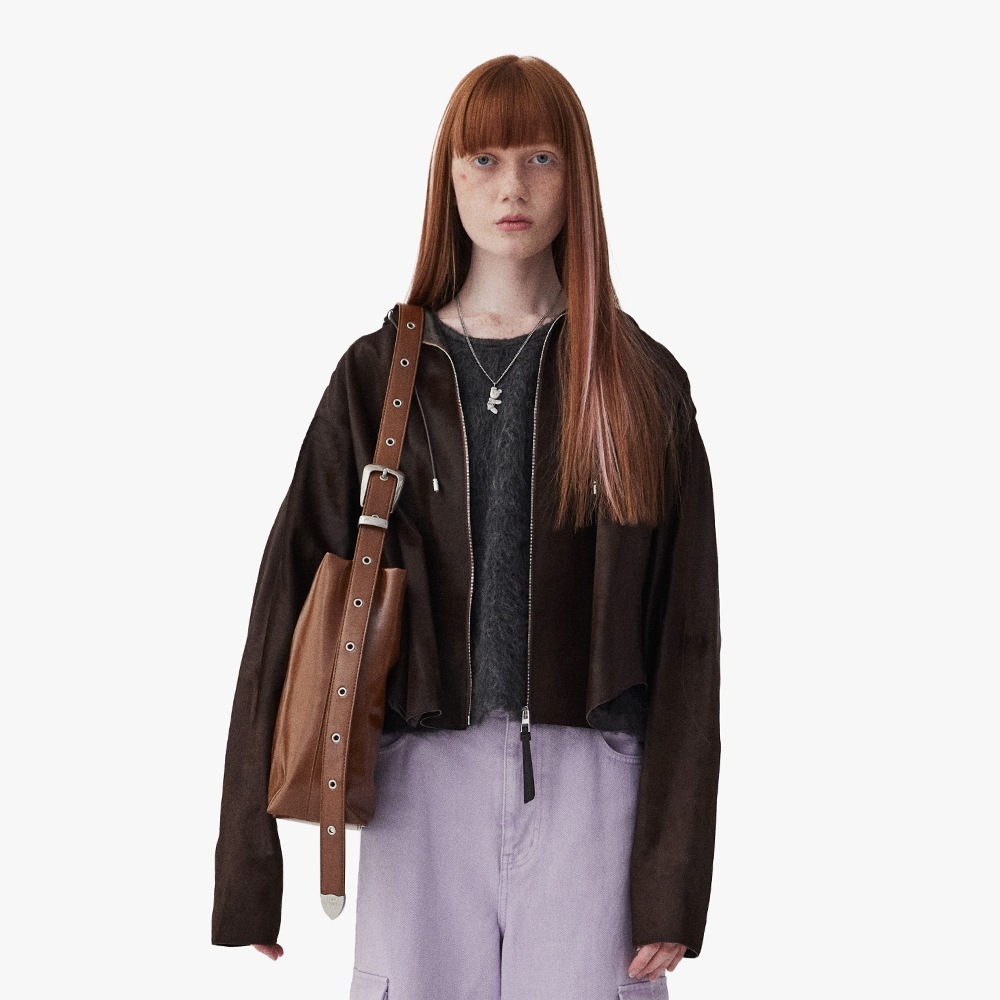 FIND KAPOOR ベルティオーバーバック 35 クリンクルド - ブラウン