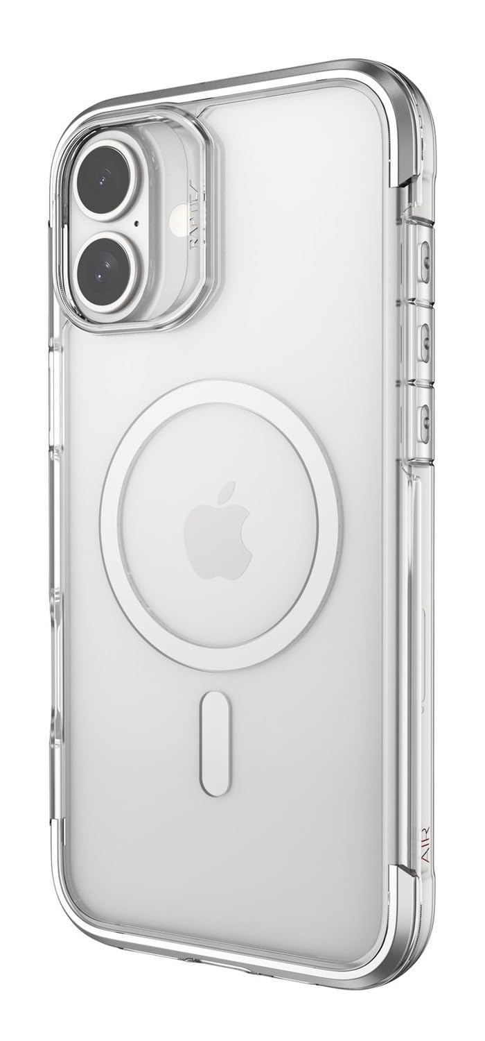 【RAPTIC】 iPhone 16 Plus 対応 ケース MagSafe 対応 耐衝撃 MIL規格 クリア 耐衝撃ケース アルミ フレーム マグセーフ スマホケース [ iPhone16Plus