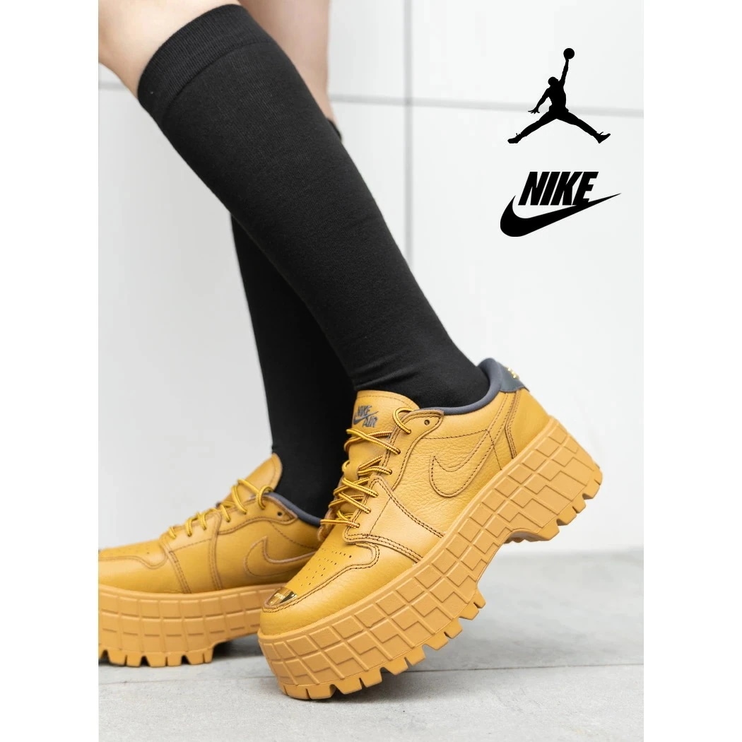 NIKE ナイキ WMNS AIR JORDAN 1 BROOKLYN LOW ウィメンズ エアジョーダン 1 ブルックリン ロー スニーカー WHEAT ( 厚底 ブーツ BOOTS レースアップ
