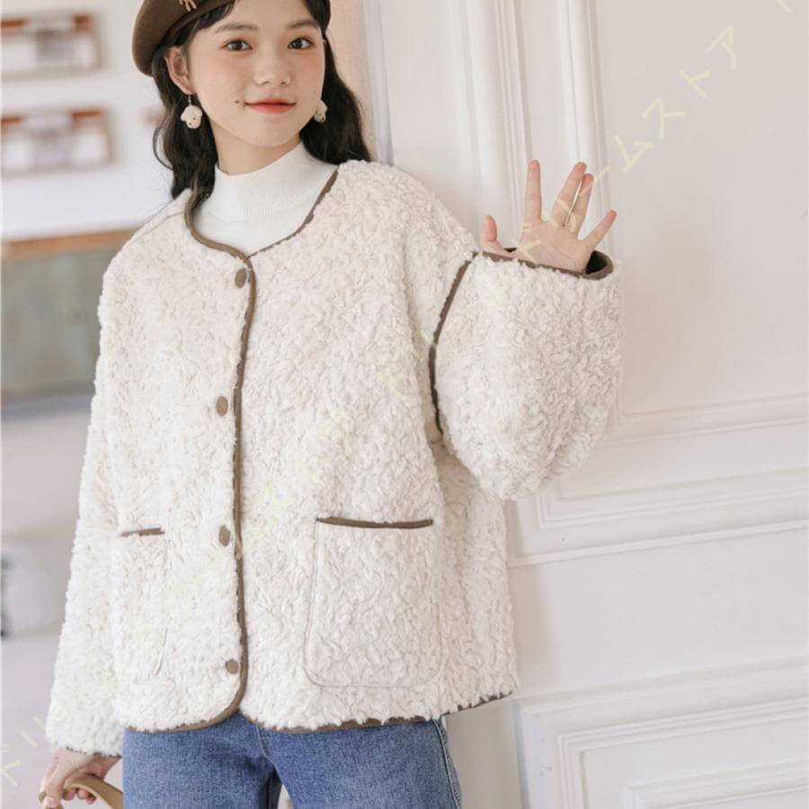 ボアコート ボアジャケット コート ジャケット 羽織り 防寒 秋冬 フリースコート ボア 上着 オシャレ ふわふわ もこもこ アウター カジュアル ゆったり 可愛い
