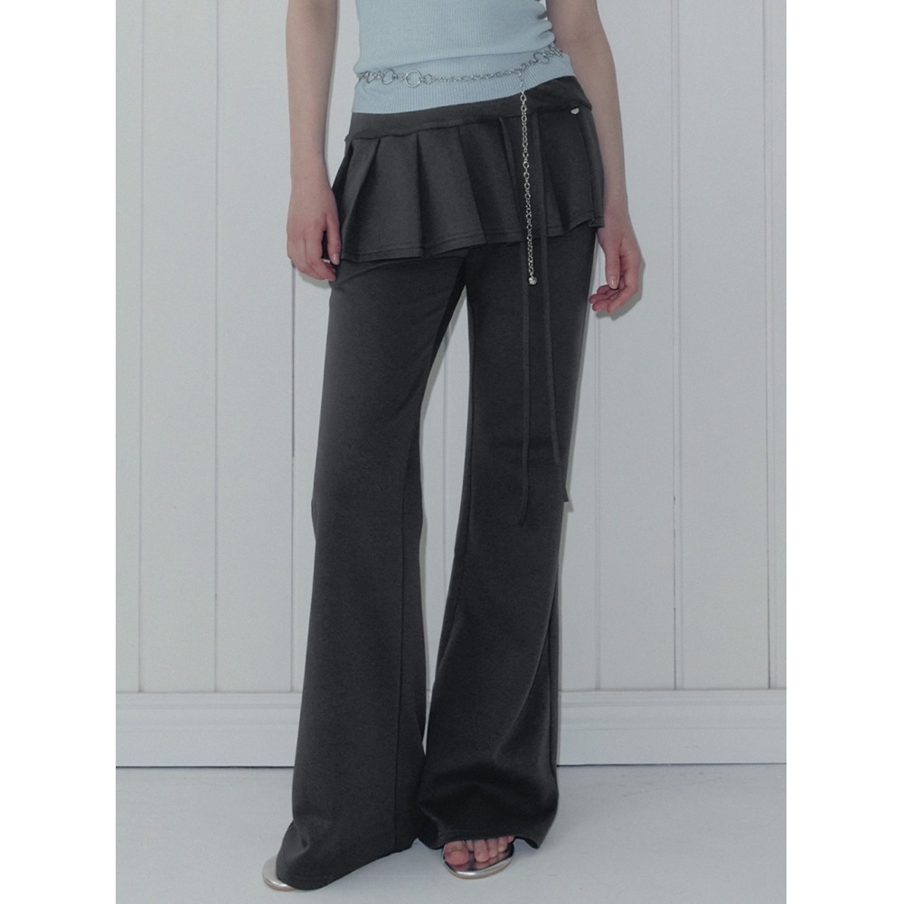 Twee [オンライン限定] Renbe プリーツレイヤードバンディングロングパンツ